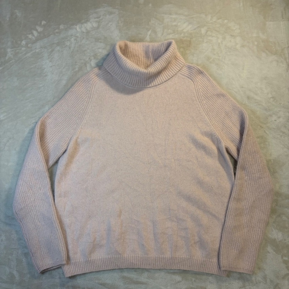 Marks & Spencer Autograph Angora Blend Turtleneck Sweater Dusky Pink UK 16